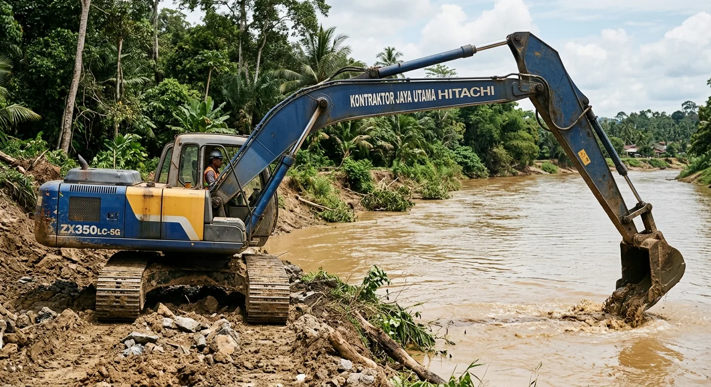 Long Reach Excavator untuk disewa di Malaysia