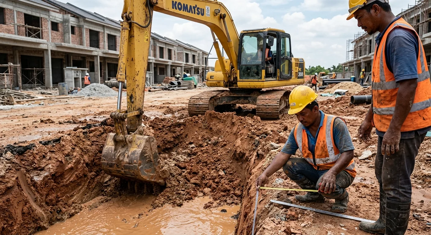 Excavator untuk Saliran & Longkang